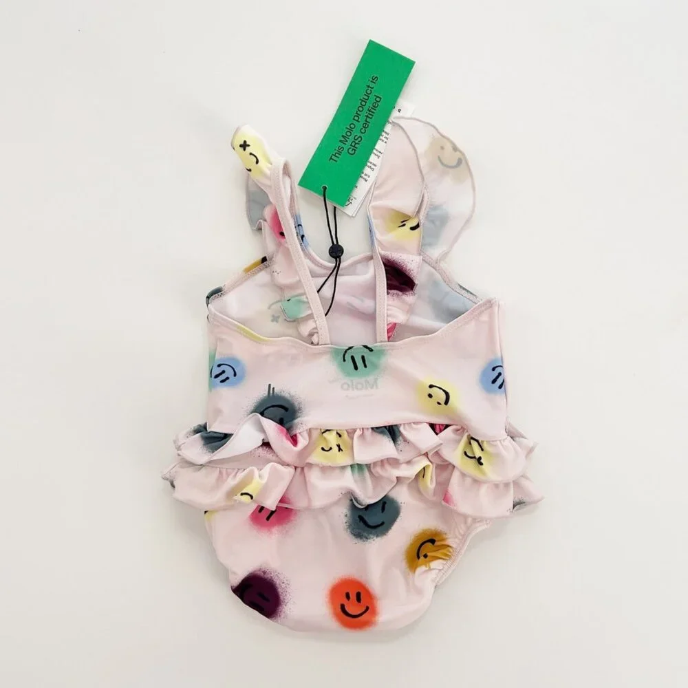 Molo Baby Girl Size 18-24M Nalani Happy Dots One Piece Swimsuit - Picture 3 of 7